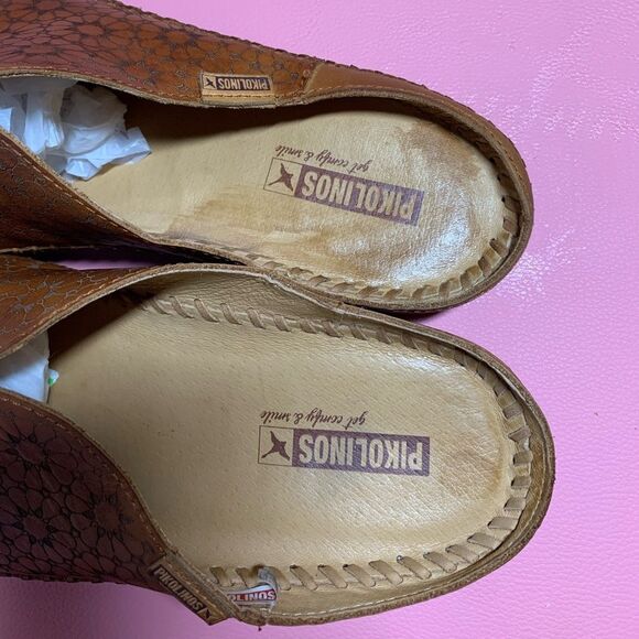 Pikolinos P. Vallarta Top-stitched leather clog size 8.5 - Picture 4 of 6